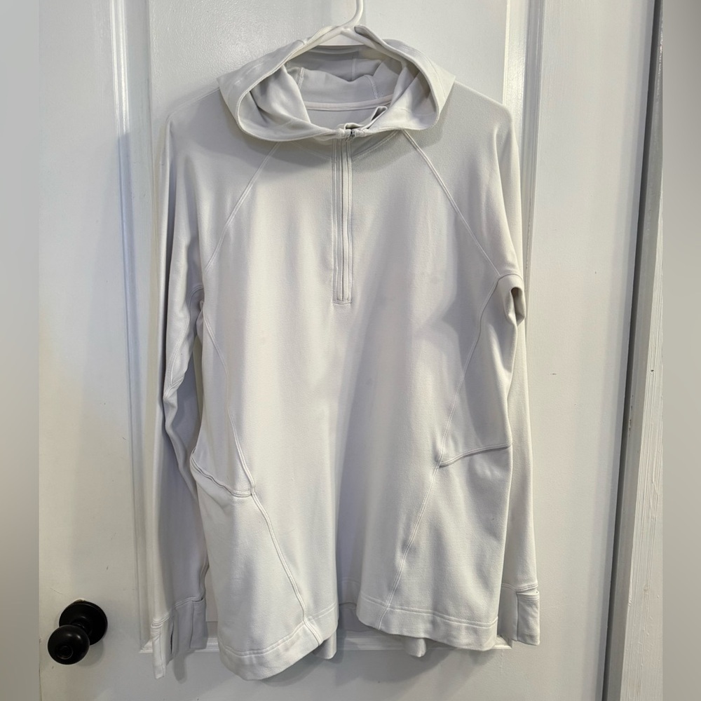 Lululemon Warm Stabilizer 1/2 Zip Hoodie White